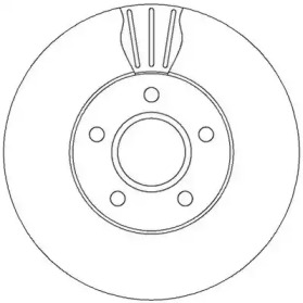 Гальмівний диск передній Volvo C30, C70, S40, V50 / Ford C-Max, Focus, Grand C-Max