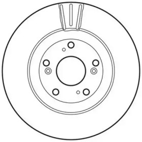 Гальмівний диск передній Honda Civic VIII, CR-V II