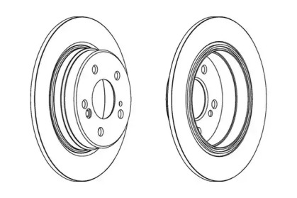Гальмівний диск задній Mercedes 124, E-Class (W124, W210, S124, A124, C124) / Chrysler