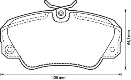 Гальмівні колодки передні Opel Omega A, Omega B, Senator B / Vauxhall