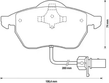 Гальмівні колодки пер. Passat B5/Audi A4/A6 00-05
