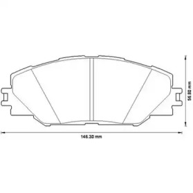 Гальмівні колодки пер. RAV 4 05-18/AURIS 07-12 (AKEBONO)