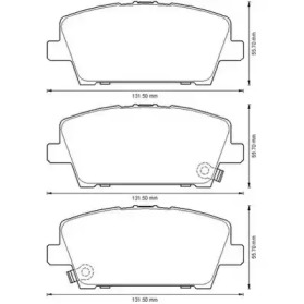 Гальмівні колодки передні Honda Civic VIII IX
