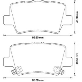 Гальмівні колодки задні Honda Civic VIII (2005->)