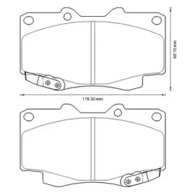 Гальмівні колодки пер. Hilux 04- (Sumitomo)