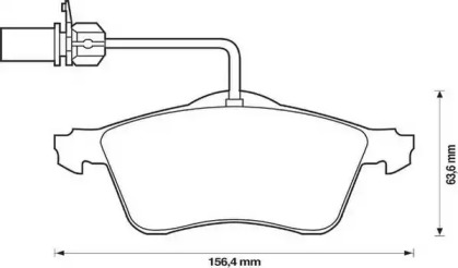 Гальмівні колодки передні VW LT, Transporter