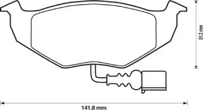 Гальмівні колодки передні Skoda Fabia, Roomster / VW Polo