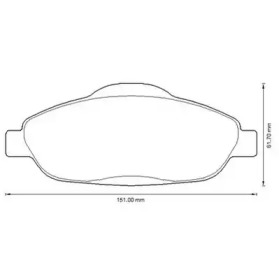 Гальмівні колодки пер. Peugeot 308 07- (Bosch)