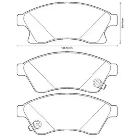 Гальмівні колодки передні Opel Astra / Chevrolet Cruze, Aveo