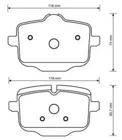 Гальмівні колодки зад. BMW 5 (F10/F11/F90/G30) 09-/X5 (G05/F95) 18- (TRW)
