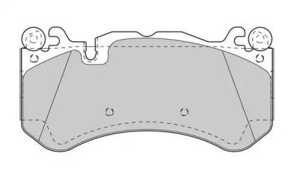 Гальмівні колодки пер. C205/W204/W205/W222/X166/X253/X290 (Brembo)