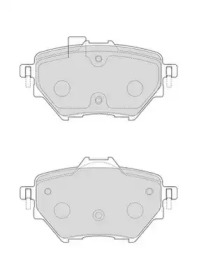 Гальмівні колодки зад. Citroen C4/Peugeot 308 II 13- (Bosch)