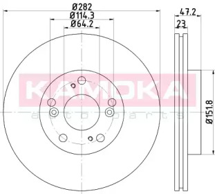 Гальмiвнi диски HONDA CIVIC VIII 06-/FR-V 05-