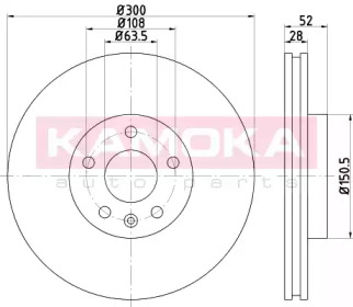 Гальмiвнi диски FORD GALAXY 06-/MONDEO IV 07-/S-MAX 06-/VOLVO V70 III 07-