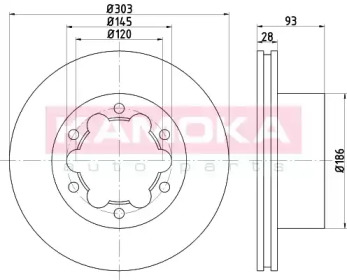 Гальмiвнi диски Sprinter 411-519CDI/Crafter 30-50 06-, 2E0615601, 9064230112