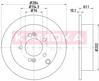 Гальмiвнi диски HYUNDAI IX 35 10-/SANTA FE 01-06/TRAJET 00-08/TUCSON 04-10
