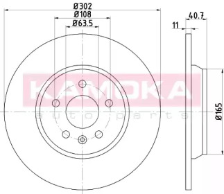 Гальмiвнi диски VOLVO S60 II 10-/S80 II 08-/V60 10-/V70 III 07-/XC70 07-