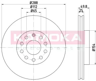 Гальмiвнi диски AUDI A3 03-/SEAT LEON 05-/SKODA OCTAVIA 04-/SUPERB 08-/VW