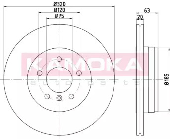 Гальмiвнi диски BMW 5 (E60/E61) 03-10/6 (E63/E64) 04-10