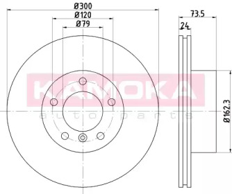 Гальмiвнi диски BMW 1 (E81/E87) 04-/3 (E90) 05-