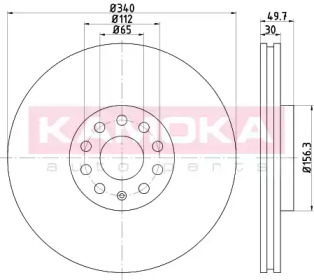 Гальмiвнi диски SEAT LEON 13-/SKODA OCTAVIA 12-/GOLF VII 12-/PASSAT 10-