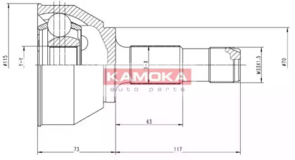 Шарнирный комплект, приводной вал