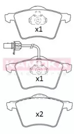 Гальмiвнi колодки дисковi переднiй мiст FORD GALAXY 95-/SEAT ALHAMBRA 95-/VW SHARAN 95-