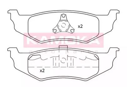 Гальмiвнi колодки дисковi CHRYSLER NEON 97-06/PT CRUISER 01-10/SEBRING 01-07