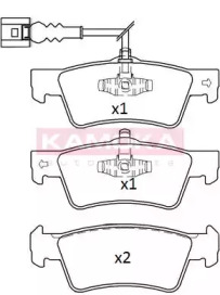 Гальмiвнi колодки дисковi VW TOUAREG 03-/MULTIVAN T5 03-/TRANSPORTER T5 03-