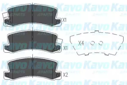 Гальмівні колодки зад. Avensis/Corolla/Camry/Corona/Celica/Carina/RX/ES 87-07