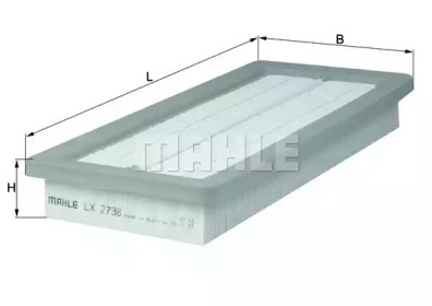 LX 2738 - KNECHT Фильтр возд.