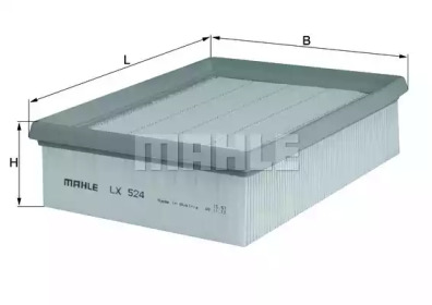 LX 524 - KNECHT Фильтр возд.