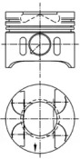 Поршень C klasa/ E klasa / Vito 2.2-3.2CDI (OM611/OM612/613 ) 99- (30X70 палець)