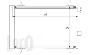 Радіатор кондиціонера Citroen C5 II/III/C6/Peugeot 407 1.6-3.0D 04-