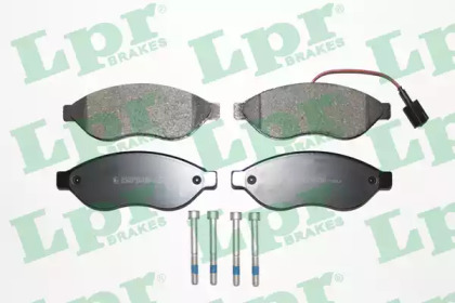 Тормозные колодки передние Jumper3/Boxer3 15" Brembo (с ингтегр. датчиком)