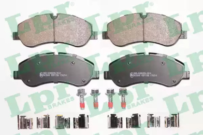 Комплект гальмівних колодок з 4 шт. дисків