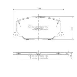 Гальмівні колодки P Toyota Camry,Carina,Celica 86-93
