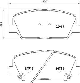 Колодки гальмівні дискові передние Kia Ceed, i30 1.4, 1.6 (12-) (NP6047) NISSHINBO