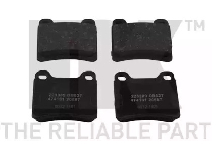 Тормозные колодки задние (15.5mm) MB W124/W201/W202 (без ASR) (ATE)
