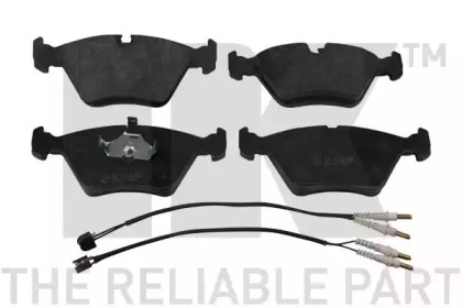 Тормозные колодки передние (20.0mm) BMW серия 5 (E39) -10/96 (ATE) (c датчиком)