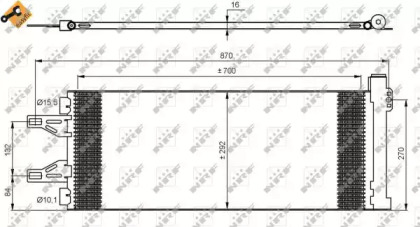 Радіатор кондиціонера Citroen Jumper 2.2-3.0 HDI 06-