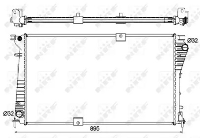 Радіатор Nissan Primastar/ Opel Vivaro/ Renault Master 1.9dCi/ 2.2Dci/ 2.5DCI 05.01-
