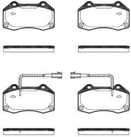 REMSA ALFA ROMEO  Колодки гальмівні MITO  1.4 08-