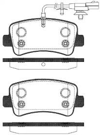 REMSA NISSAN гальмівні колодки задн. NV400 (X62, X62B) dCi 100 11-16