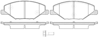 Колодка гальм. диск. SKODA FABIA 1.2-1.6 2007-2014, VW POLO 1.6 2010 - передн. (вир-во REMSA)