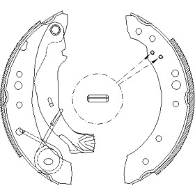Колодки гальмівні барабанні
