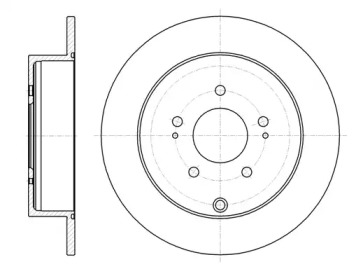Диск гальмівний MITSUBISHI LANCER, OUTLANDER задн. (вир-во REMSA)