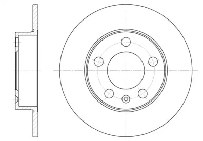 REMSA VW диск гальмівний задній Golf,Skoda Fabia,Octavia,Seat