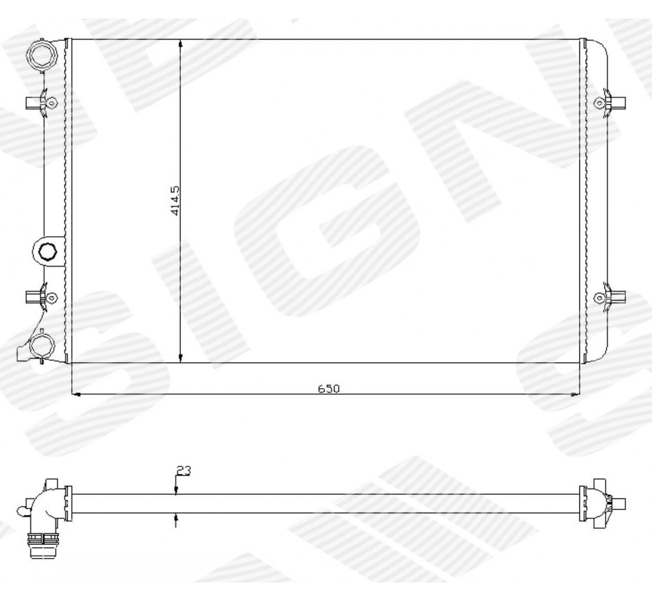 РАДІАТОР AUDI TT (8N3), 98 - 06 (Signeda)