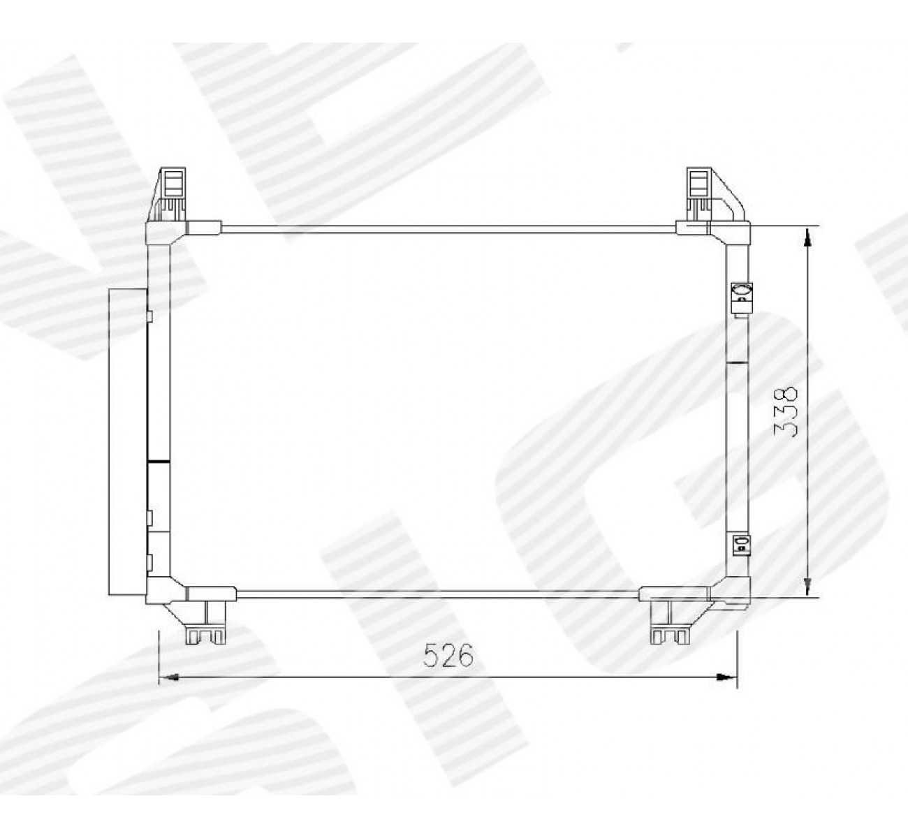 РАДІАТОР КОНДИЦІОНЕРА TOYOTA URBAN CRUISER, 09 -15 (Signeda)